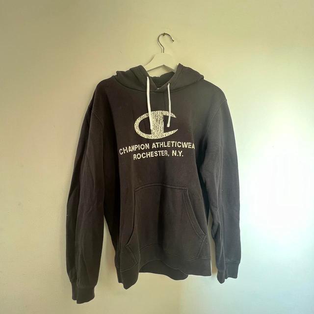 Champion Men's Hoodie - Black - L on Productcaster.