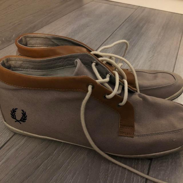 Fred Perry Men's Boat shoes - Grey/Brown - UK 9 on Productcaster.