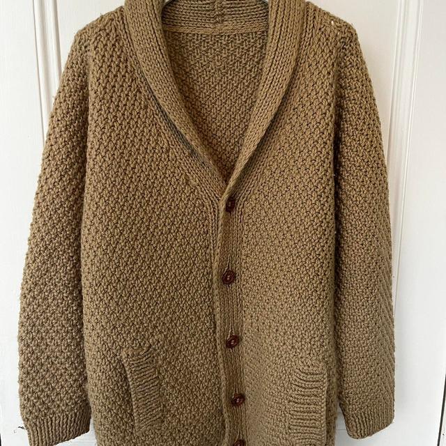 Vintage Men's Cardigan - Tan - XL on Productcaster.