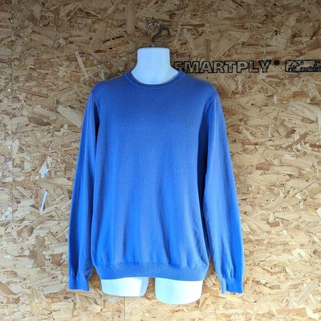 Preloved Men's Jumper - Blue - L on Productcaster.