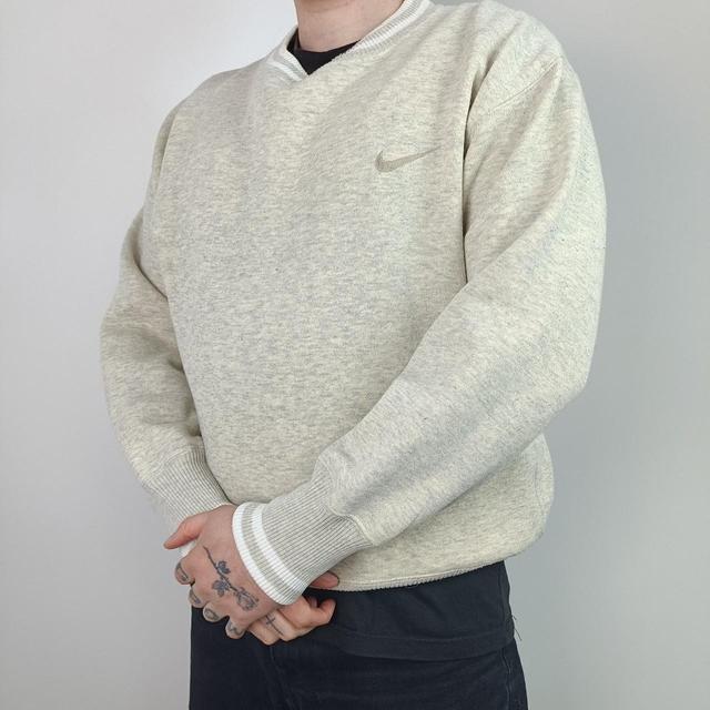 Nike Men's Jumper - Cream - L on Productcaster.