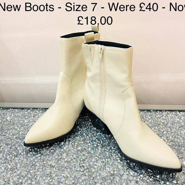 Next Women's Boots - Cream - UK 7 on Productcaster.