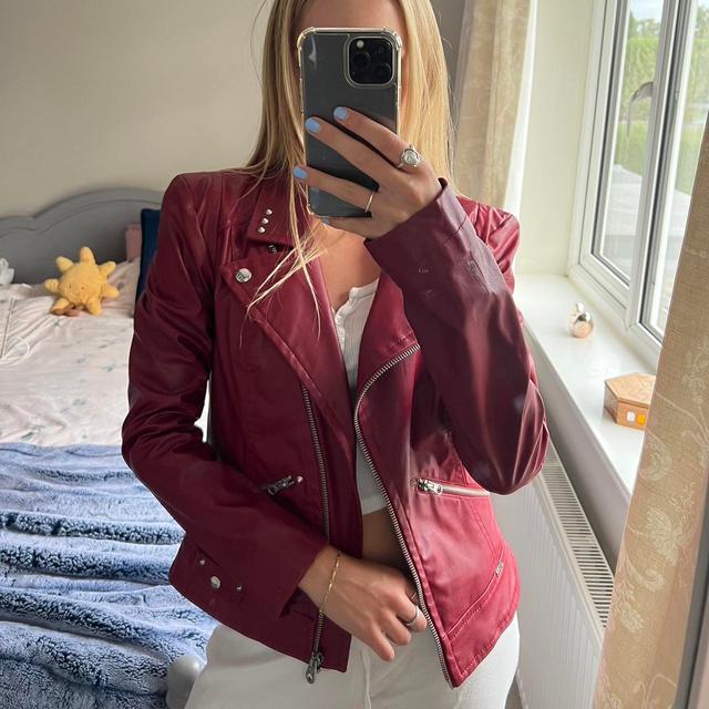 Miss Sixty Women's Blazer Jacket - Red/Burgundy - UK 8 on Productcaster.