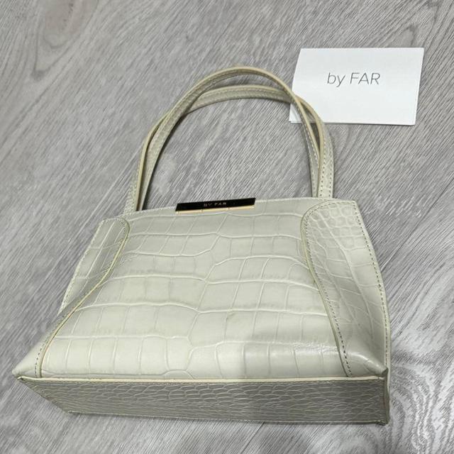 By Far Women's Leather Bag - Cream on Productcaster.