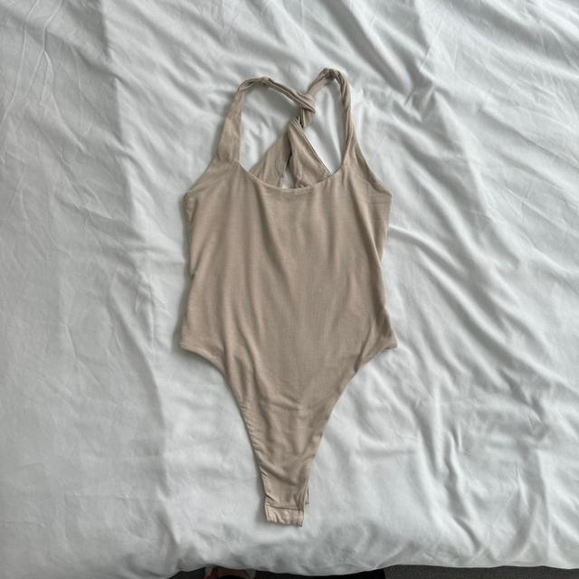 Oh Polly Women's Bodysuit - Cream/Grey - 8 on Productcaster.