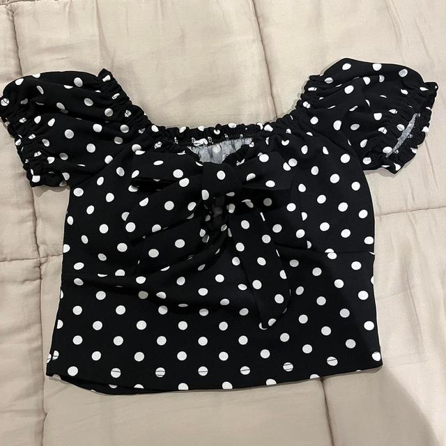 Vintage Women's Crop top - Black - S on Productcaster.