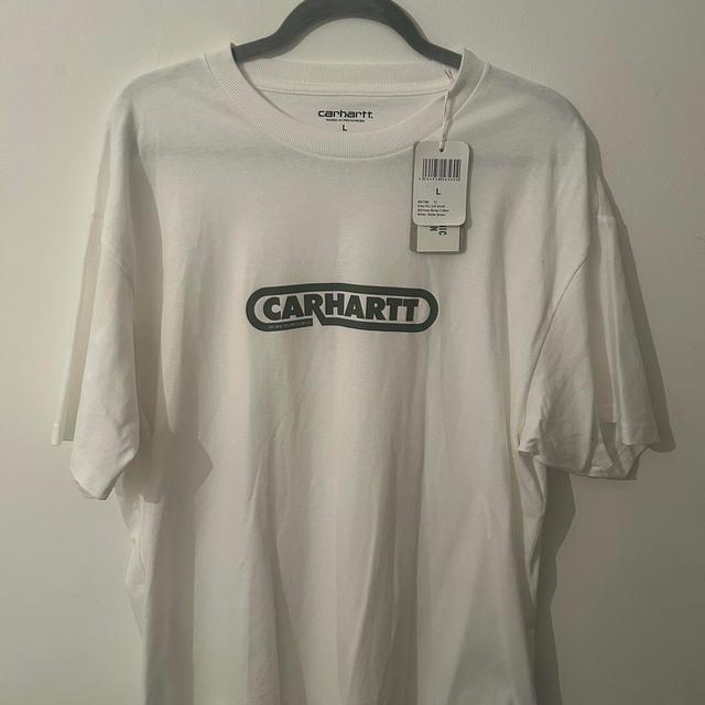 Carhartt WIP Men's T-shirt - White - L on Productcaster.