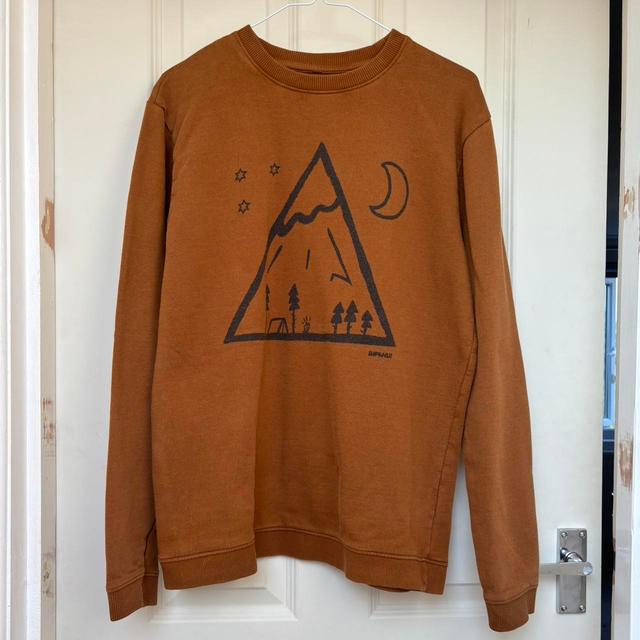 Rapanui Men's Sweatshirt - Brown/Tan - S on Productcaster.