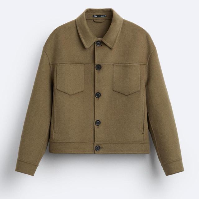 Zara Men's Jacket - Tan/Brown - L on Productcaster.