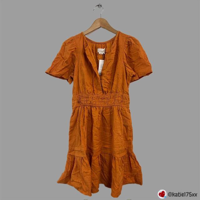 Anthropologie Women's Midi Dress - Orange - M on Productcaster.