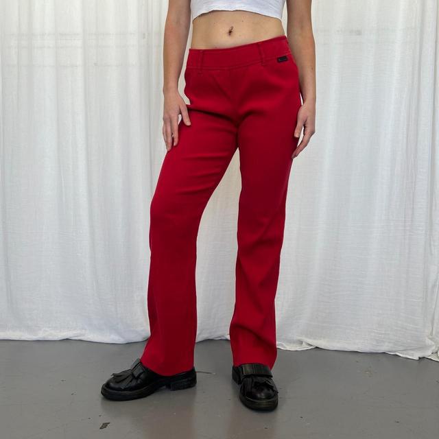 Dolce & Gabbana Women's Flare Trousers - Red - S on Productcaster.