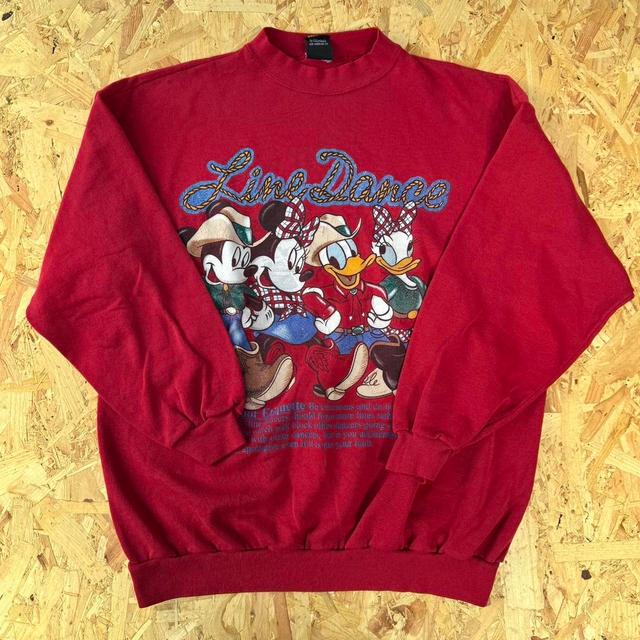 Disney Men's Sweatshirt - Red - L on Productcaster.