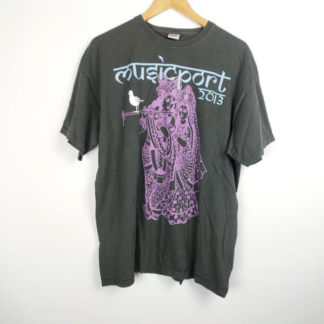 Vintage Men's T-shirt - Grey - XXL on Productcaster.