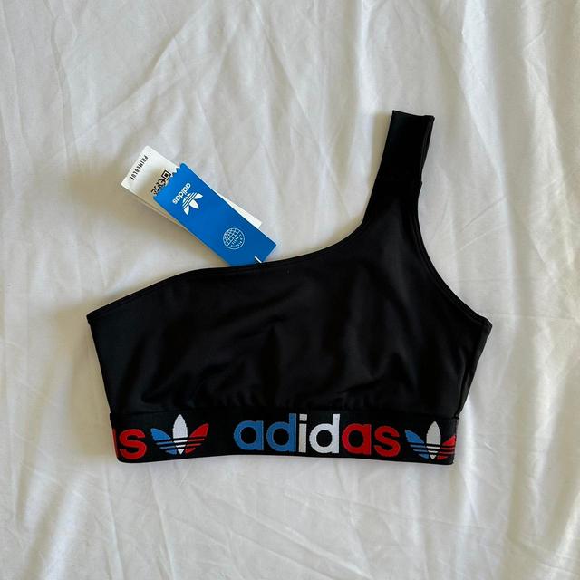 Adidas Women's Crop top - Black/Red - S on Productcaster.