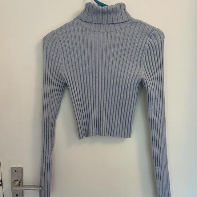 Bershka Women's Jumper - Blue - 6 on Productcaster.