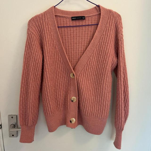 Marks & Spencer Women's Cardigan - Pink - XS on Productcaster.