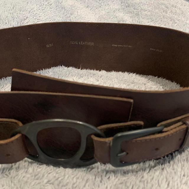 Vintage Men's Belt - Brown on Productcaster.