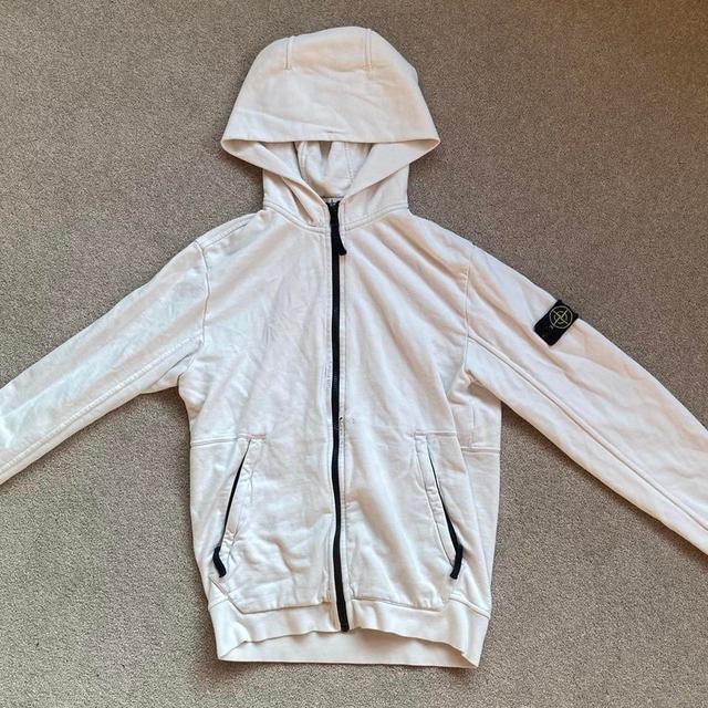 Stone Island Women's Hoodie - White - S on Productcaster.