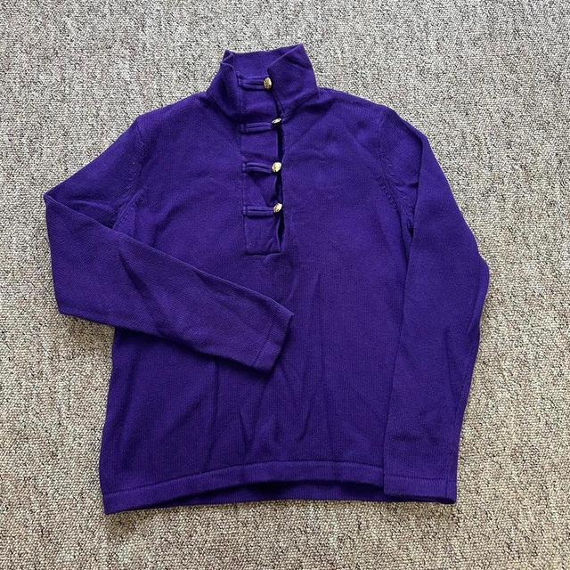 Chaps Women's Sweatshirt - Purple - M on Productcaster.