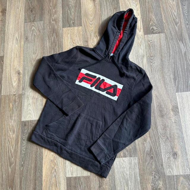 Fila Men's Hoodie - Black - S on Productcaster.