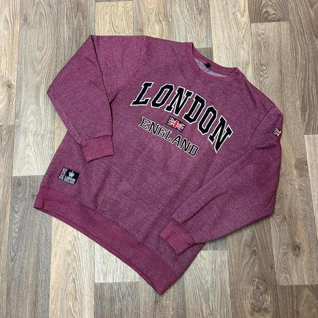 Vintage Men's Sweatshirt - Burgundy - XL on Productcaster.