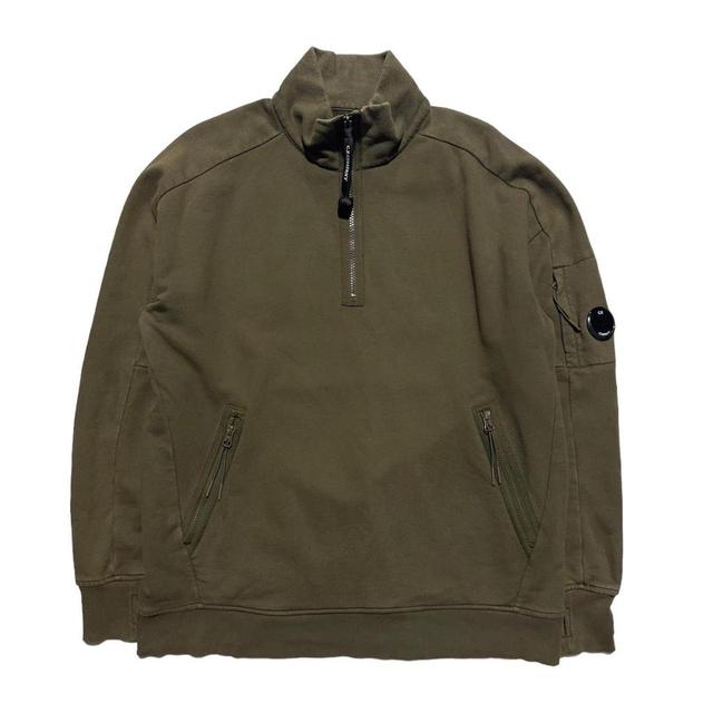 CP Company Men's Sweatshirt - Khaki - XL on Productcaster.