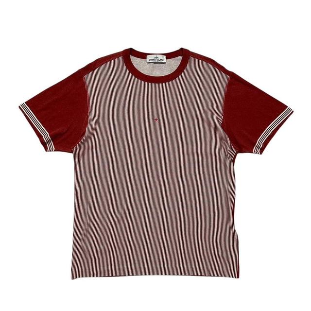 Stone Island Men's T-shirt - Red - M on Productcaster.