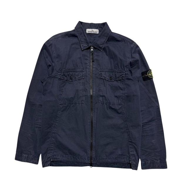 Stone Island Men's Jacket - Navy/Blue - M on Productcaster.