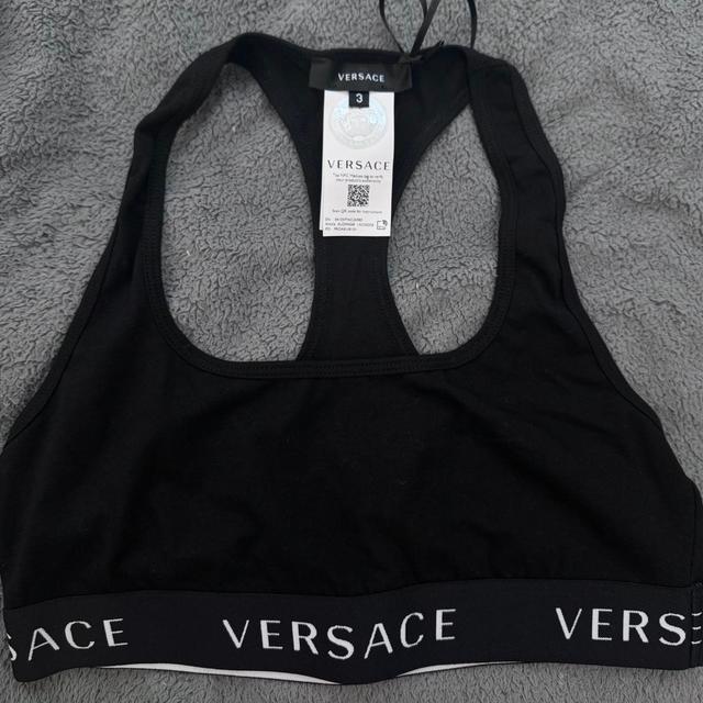 Versace Women's Crop top - Black - S on Productcaster.