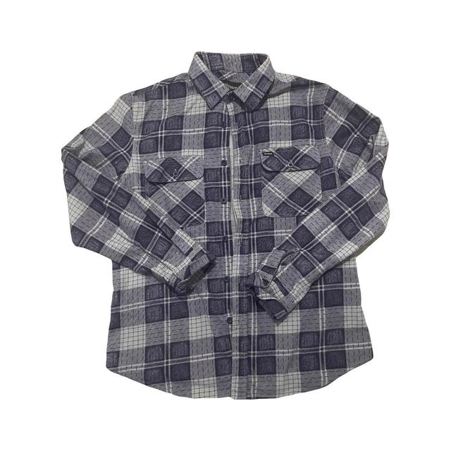 Brixton Men's Shirt - Purple/Grey - S on Productcaster.