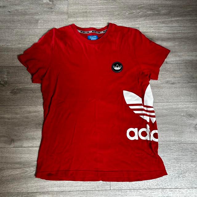 Adidas Men's T-shirt - Red - M on Productcaster.