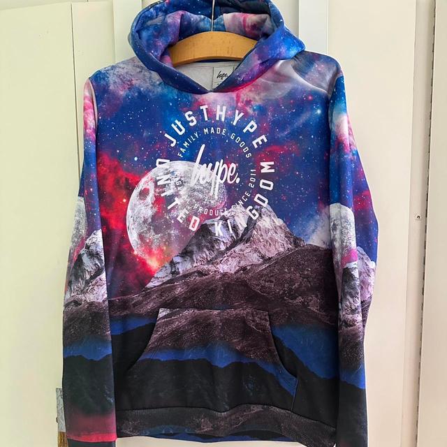 Hype Kids' Hoodie - Multi/Blue on Productcaster.