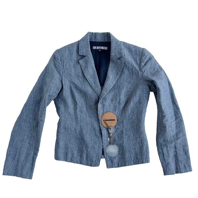 Dirk Bikkembergs Women's Blazer Jacket - Grey - S on Productcaster.