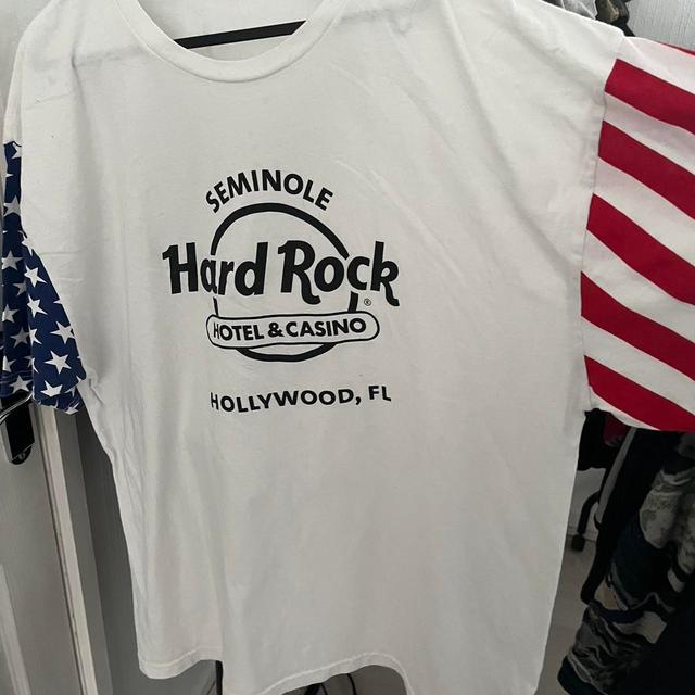 Hard Rock Cafe Men's T-shirt - White - XL on Productcaster.