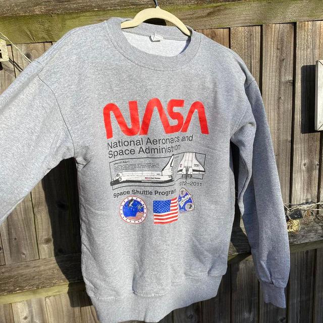 NASA Men's Sweatshirt - Grey - S on Productcaster.