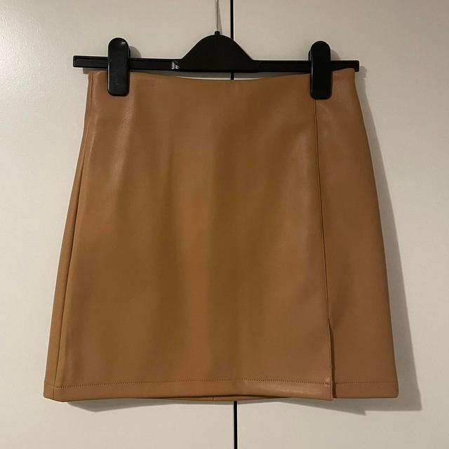 Miss Selfridge Women's Mini Skirt - Tan - UK 8 on Productcaster.