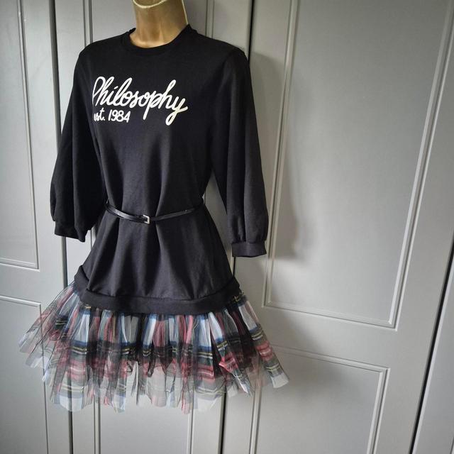 Philosophy di Lorenzo Serafini Kids Mini Dress - Black/Multi - 10 on Productcaster.