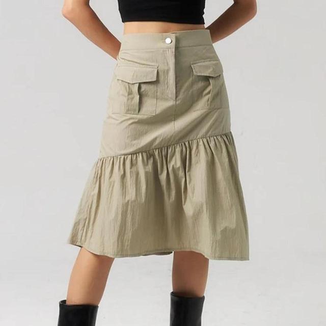 Women's Skirt - Khaki - UK 6 on Productcaster.