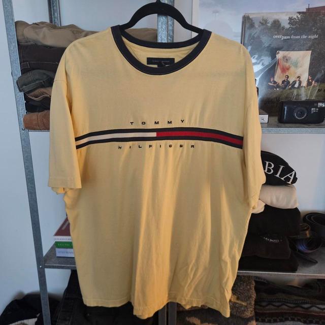 Tommy Hilfiger Men's T-shirt - Yellow - XL on Productcaster.