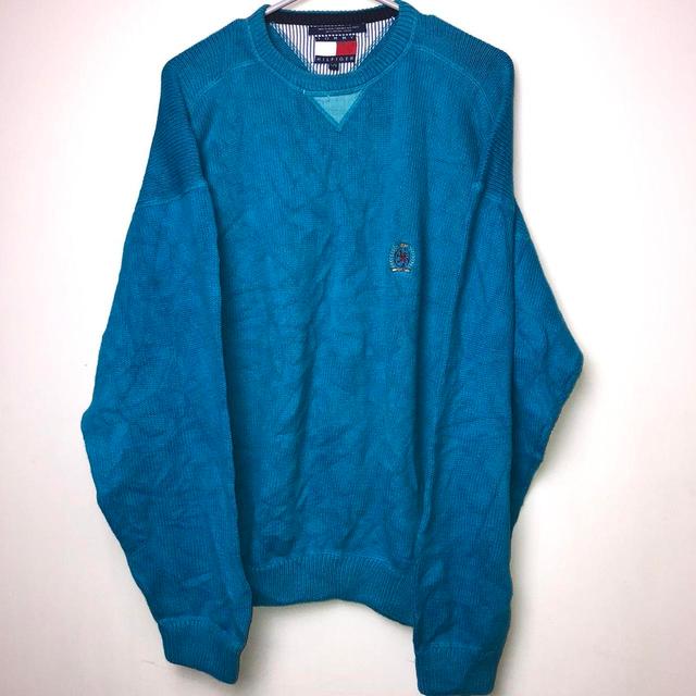 Tommy Hilfiger Men's Jumper - Blue - L on Productcaster.