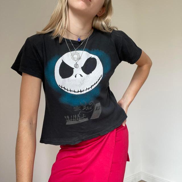 Vintage Women's T-shirt - Black/White - M on Productcaster.