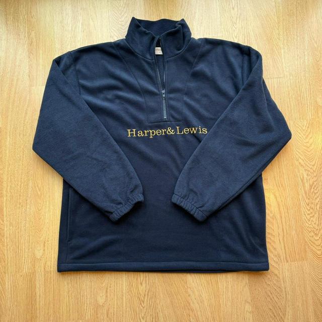 Harper & Lewis Men's Jumper - Navy/Black - XL on Productcaster.