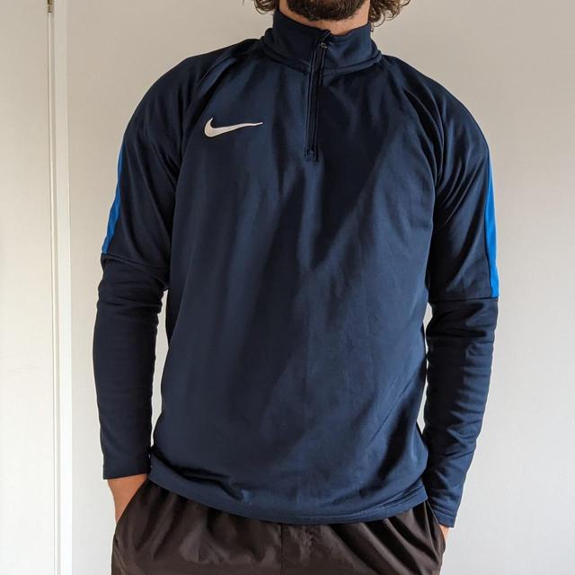 Nike Men's Sweatshirt - Blue - M on Productcaster.