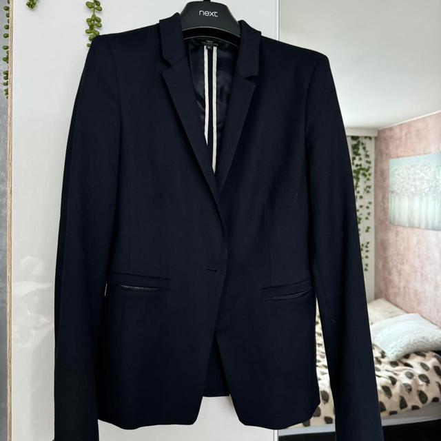 Next Women's Blazer Jacket - Navy/Blue - UK 8 on Productcaster.