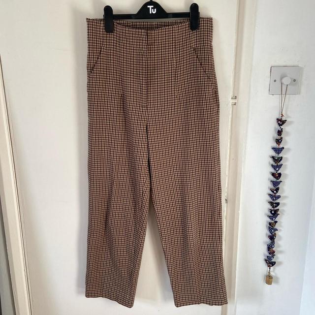 Zara Women's Tailored trousers - Brown - UK 10 on Productcaster.