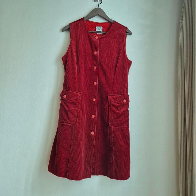 Laura Ashley Women's Mini Dress - Red/Burgundy - M on Productcaster.