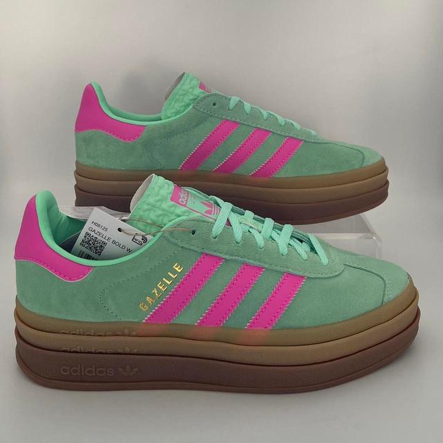 Adidas Women's Trainers - Green/Pink - UK 5 on Productcaster.