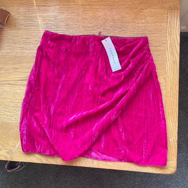 Topshop Women's Mini Skirt - Pink - UK 8 on Productcaster.