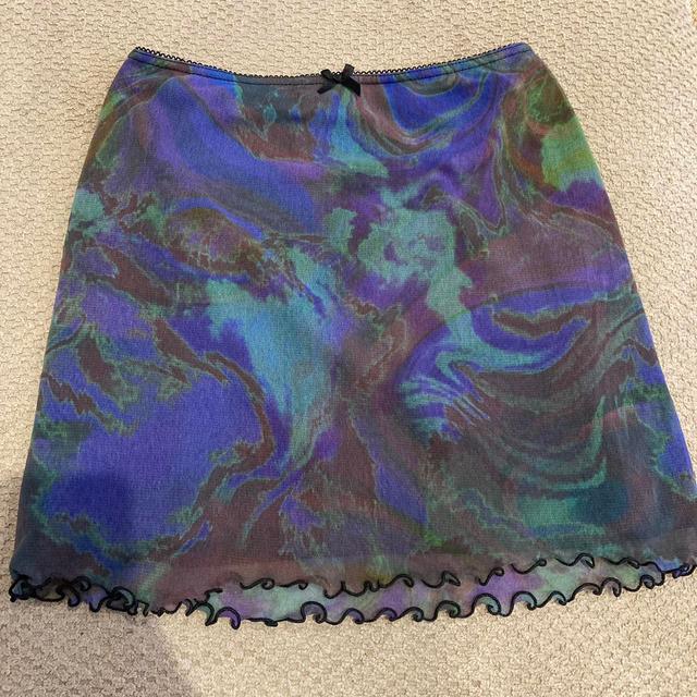 Urban Outfitters Women's Skirt - Blue/Purple - XS on Productcaster.