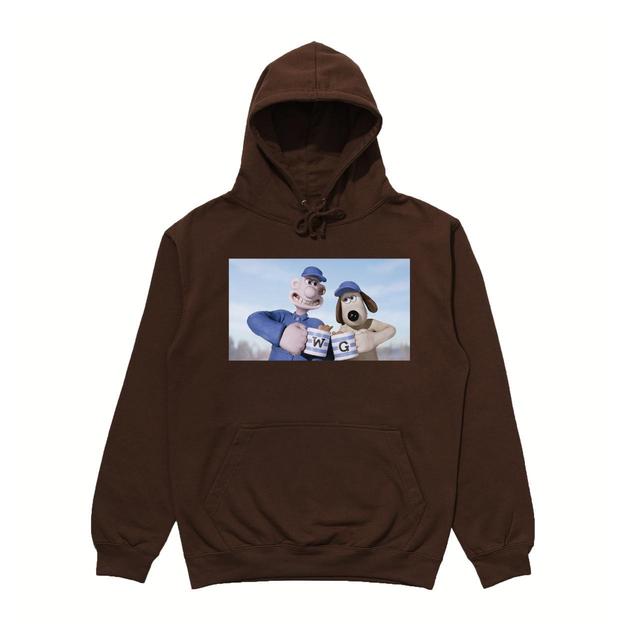 Custom Men's Hoodie - Brown - XL on Productcaster.